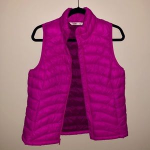 Old Navy puffer vest - bright pink